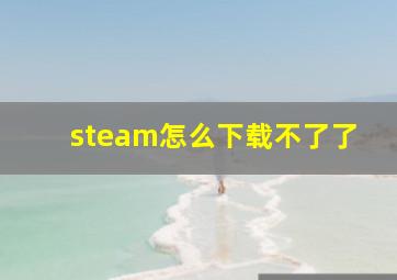 steam怎么下载不了了