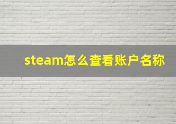 steam怎么查看账户名称