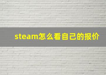 steam怎么看自己的报价