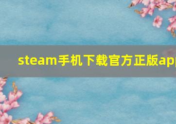 steam手机下载官方正版app