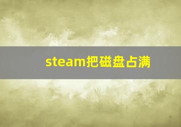 steam把磁盘占满