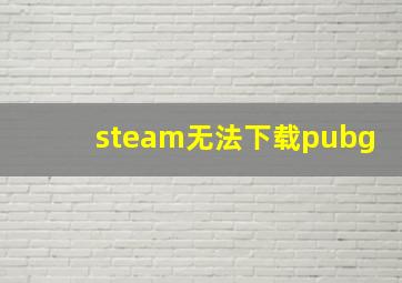 steam无法下载pubg