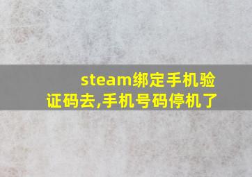 steam绑定手机验证码去,手机号码停机了