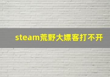 steam荒野大嫖客打不开