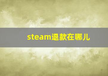 steam退款在哪儿