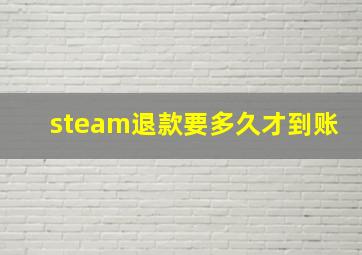 steam退款要多久才到账