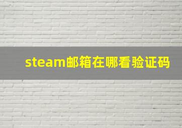 steam邮箱在哪看验证码