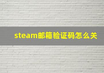 steam邮箱验证码怎么关