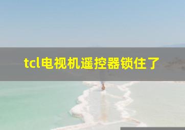 tcl电视机遥控器锁住了