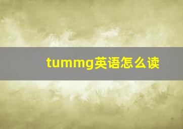 tummg英语怎么读