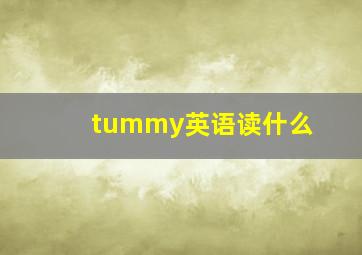 tummy英语读什么