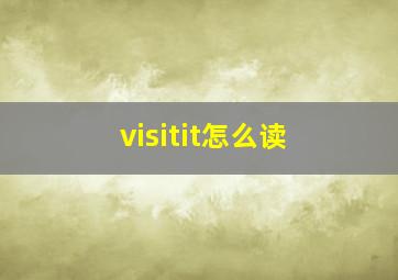 visitit怎么读