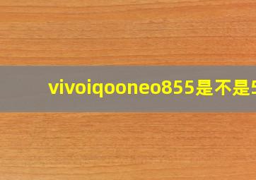 vivoiqooneo855是不是5g