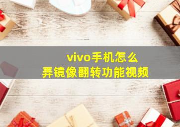 vivo手机怎么弄镜像翻转功能视频