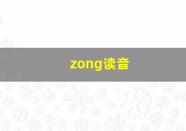 zong读音