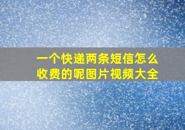 一个快递两条短信怎么收费的呢图片视频大全