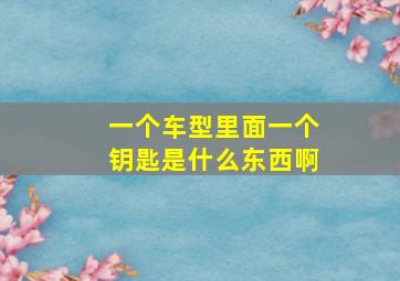 一个车型里面一个钥匙是什么东西啊