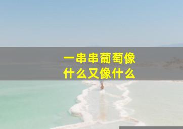 一串串葡萄像什么又像什么