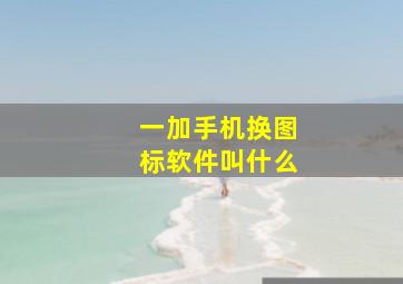 一加手机换图标软件叫什么