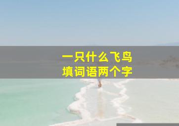 一只什么飞鸟填词语两个字