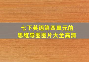 七下英语第四单元的思维导图图片大全高清