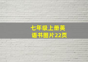 七年级上册英语书图片22页