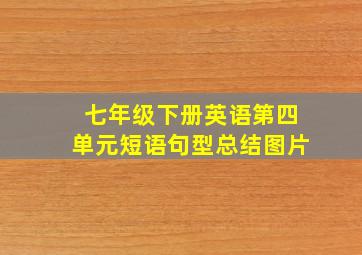 七年级下册英语第四单元短语句型总结图片