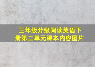 三年级分级阅读英语下册第二单元课本内容图片