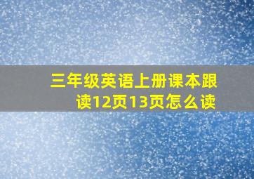 三年级英语上册课本跟读12页13页怎么读