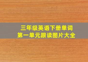 三年级英语下册单词第一单元跟读图片大全