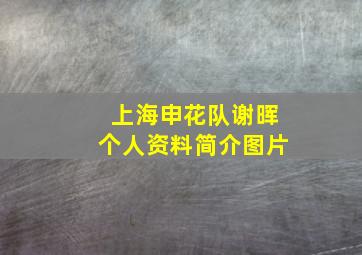 上海申花队谢晖个人资料简介图片