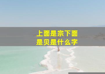 上面是宗下面是贝是什么字