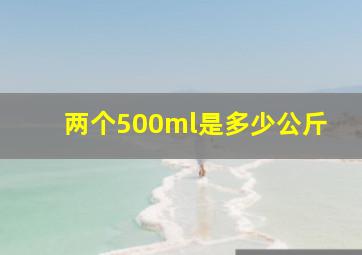 两个500ml是多少公斤