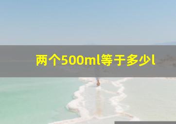 两个500ml等于多少l