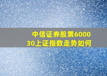 中信证券股票600030上证指数走势如何