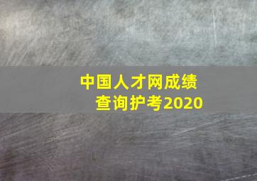 中国人才网成绩查询护考2020