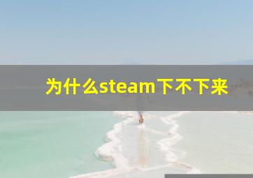 为什么steam下不下来