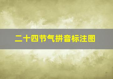 二十四节气拼音标注图