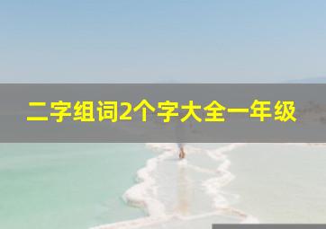 二字组词2个字大全一年级