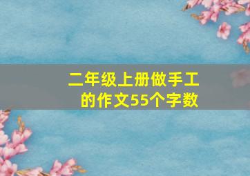 二年级上册做手工的作文55个字数