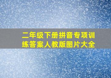 二年级下册拼音专项训练答案人教版图片大全