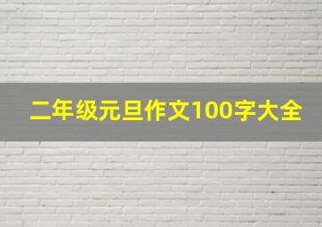 二年级元旦作文100字大全