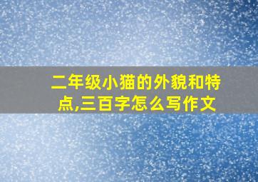 二年级小猫的外貌和特点,三百字怎么写作文