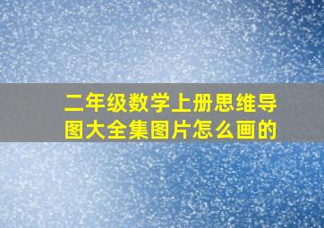 二年级数学上册思维导图大全集图片怎么画的