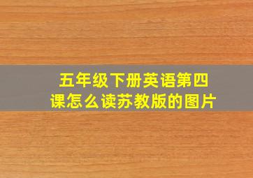 五年级下册英语第四课怎么读苏教版的图片