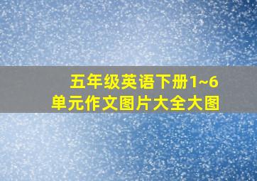 五年级英语下册1~6单元作文图片大全大图