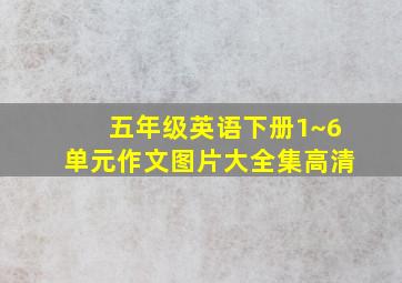 五年级英语下册1~6单元作文图片大全集高清