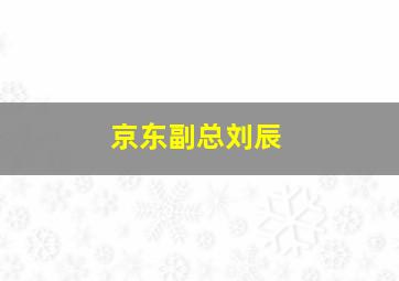 京东副总刘辰