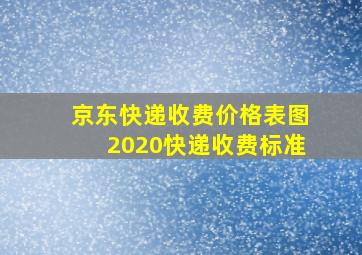 京东快递收费价格表图2020快递收费标准