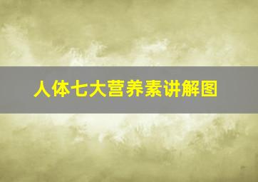 人体七大营养素讲解图